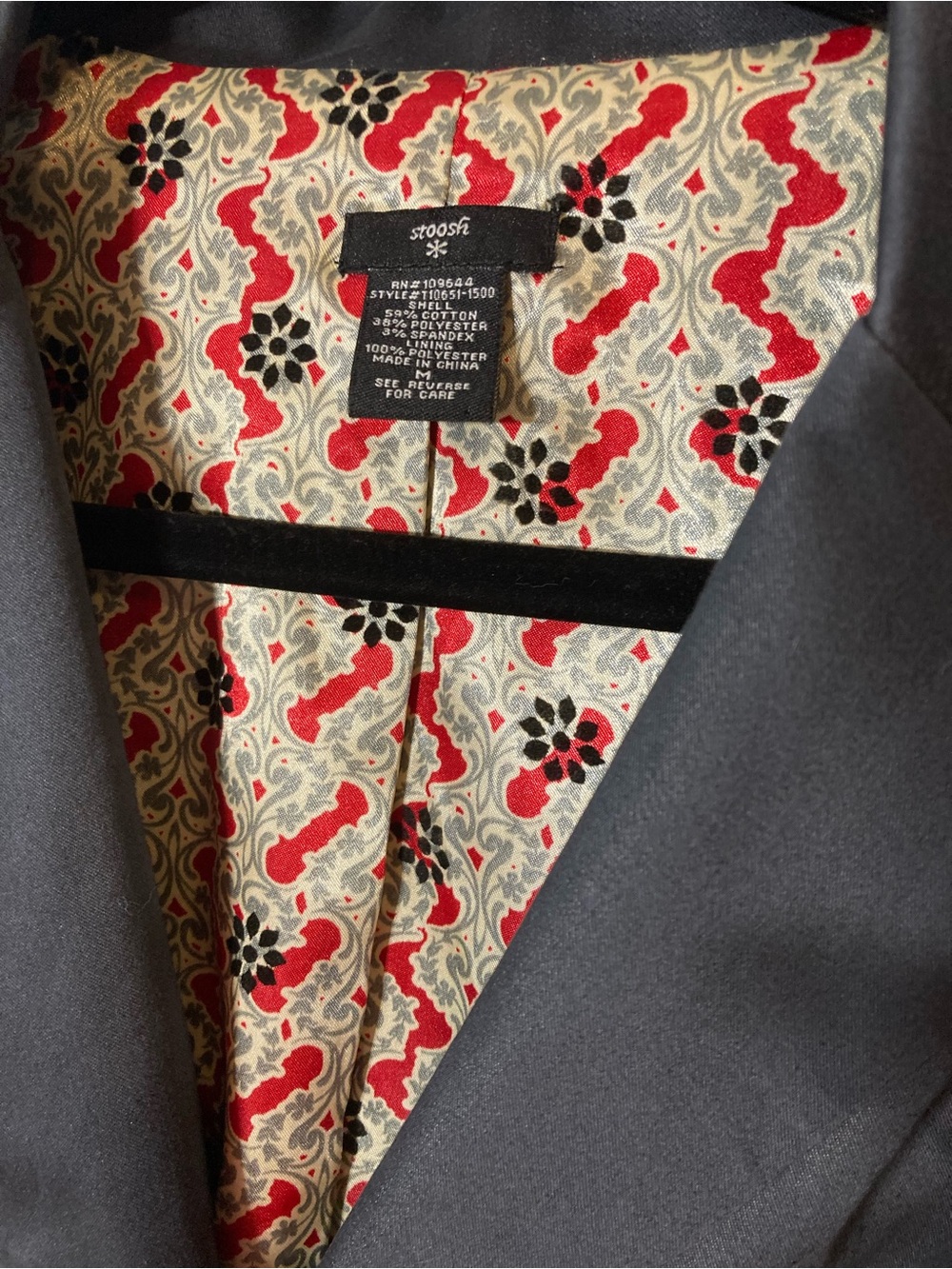 Stoosh Blazer - Fun Ruching Details - Silky Shiny Fabric - M - Y2K Vibes - Picture 3 of 14